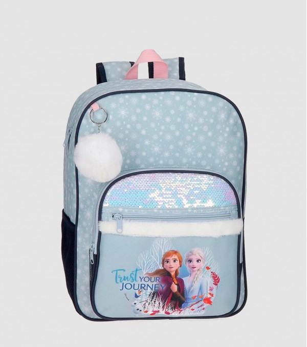 Mochila Escolar Disney Azul 